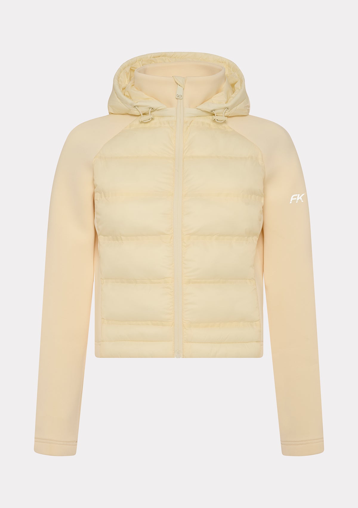 Women's Short Down Jacket F**K Cream WW0101-CM