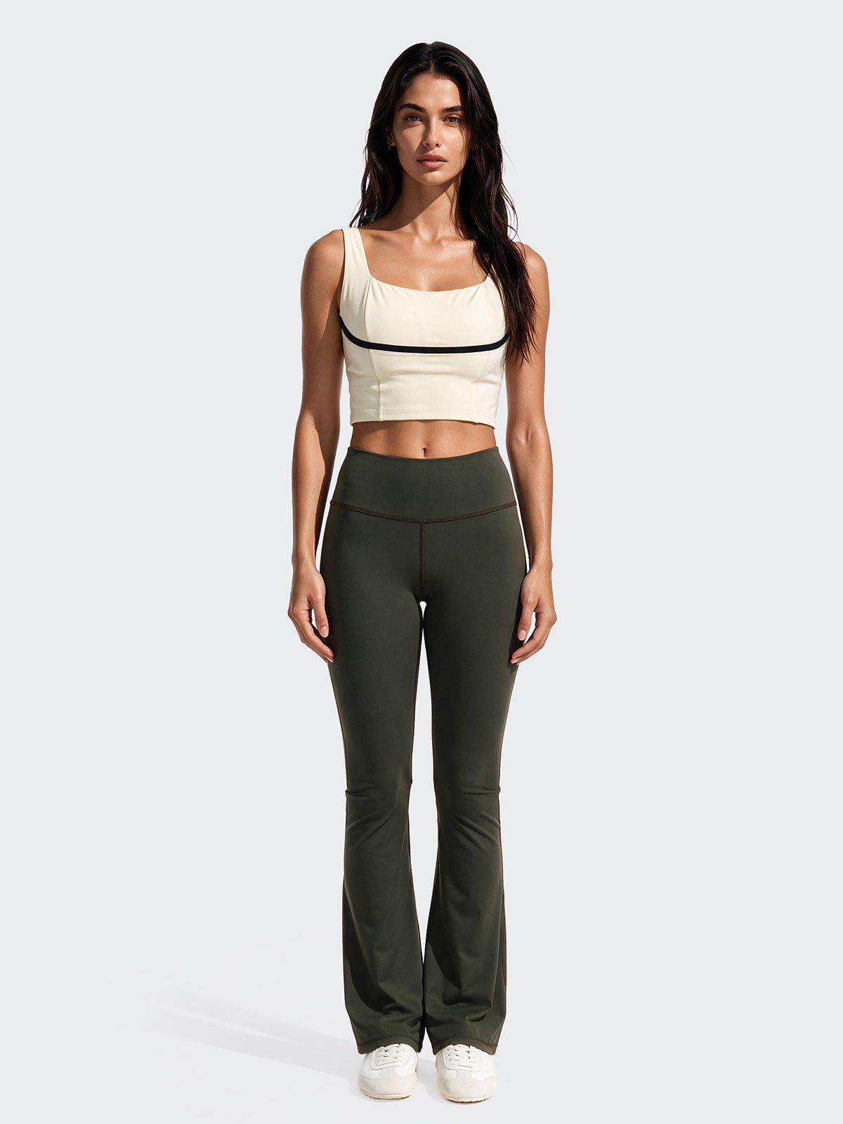 Leggings Zampa Donna F**K Verde Militare WW0219-MG
