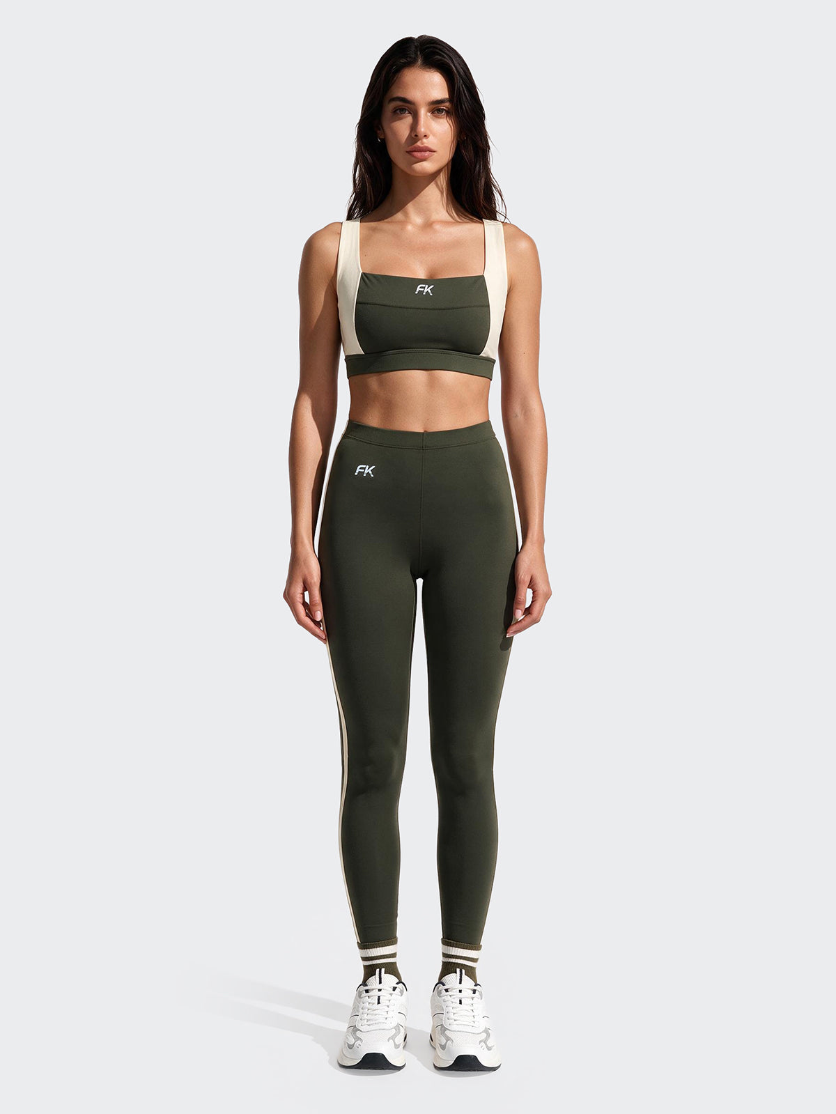 Leggings Donna F**K Verde Militare WW0204-MG