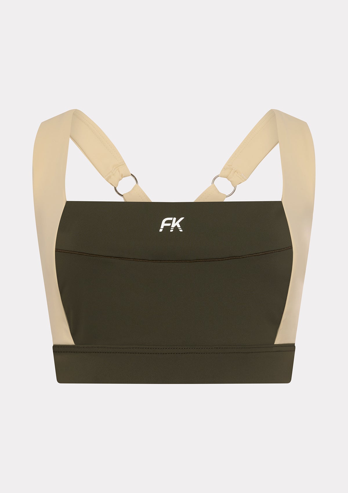 Image of Women's Crop Top F**K Military Green WW0202-MG