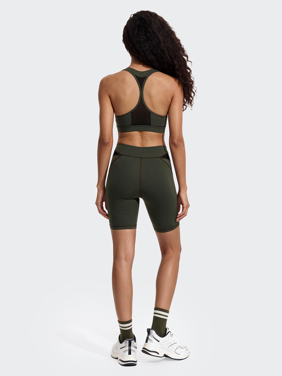 Image of Top Sportivo Donna F**K Verde Militare WW0206-MG