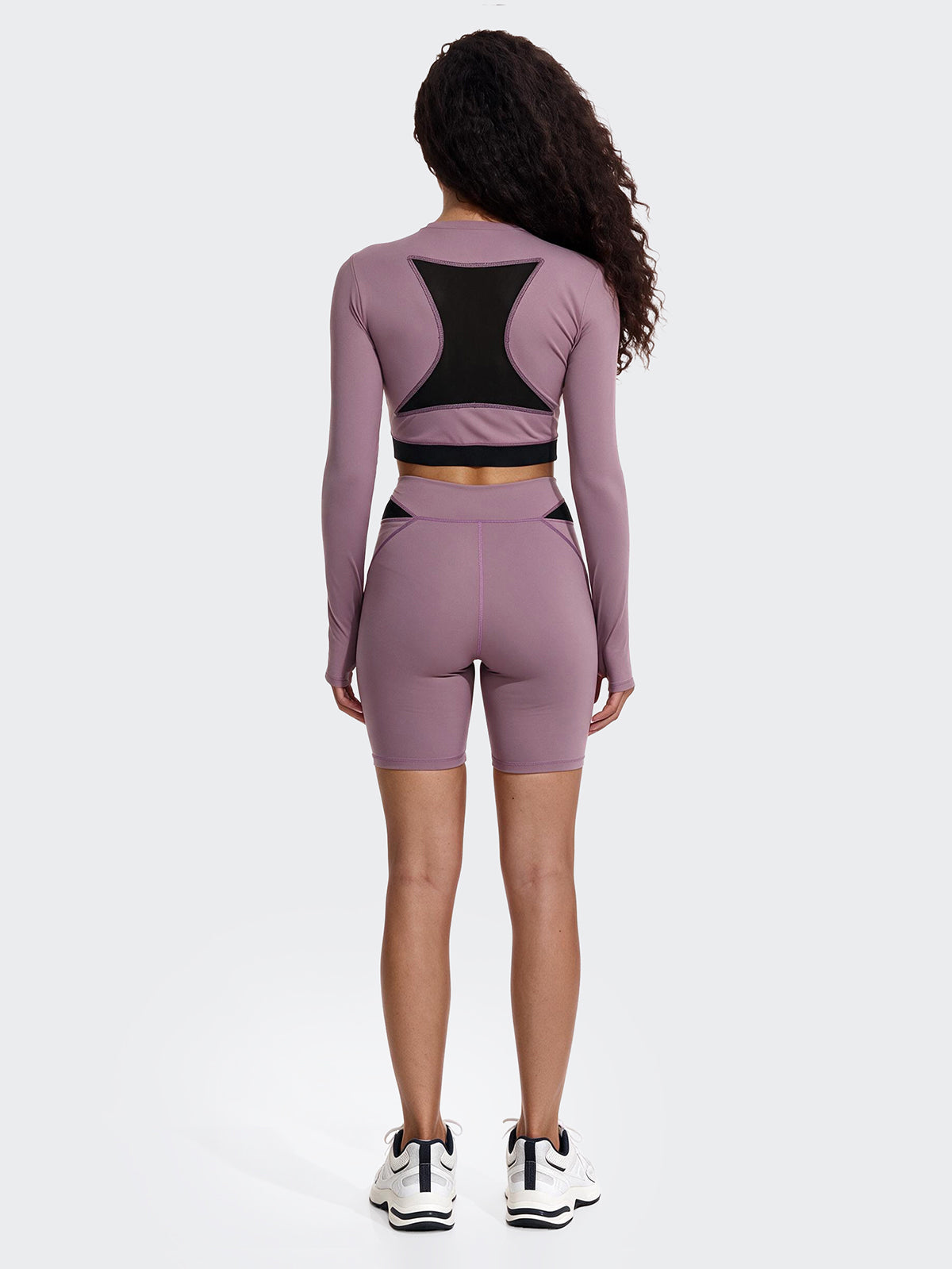 Image of Crop Top Manica Lunga Donna F**K Dusty Pink WW0208-DP
