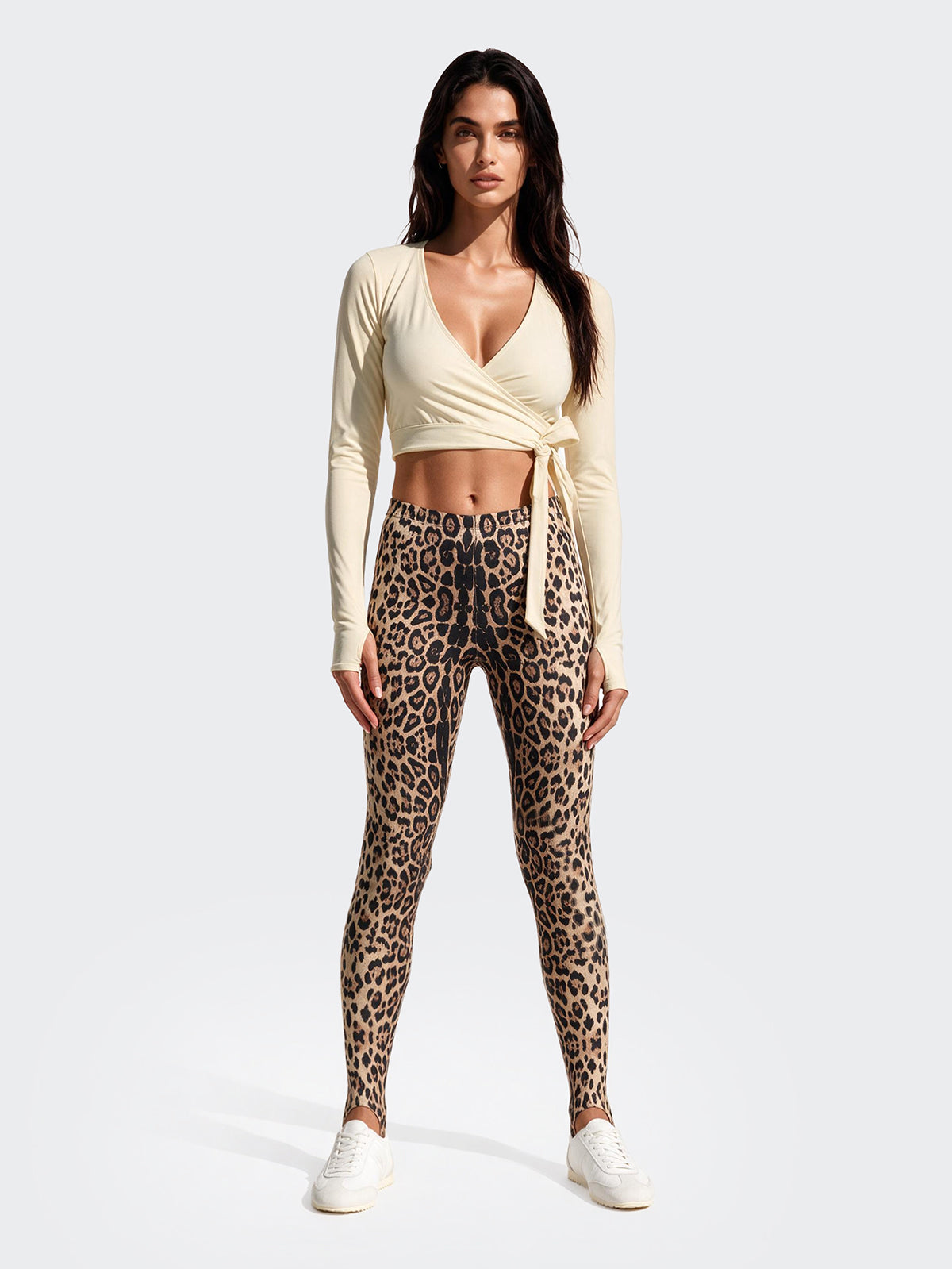 Image of Leggings Ghetta Donna F**K Leopardati WW0236-X01