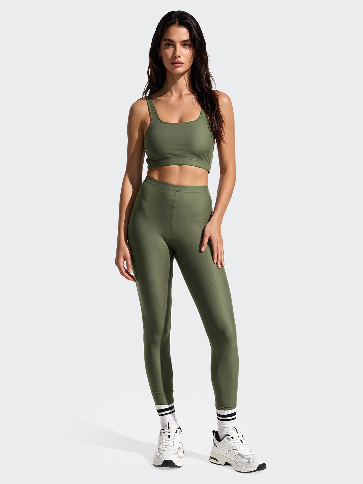 Image of Women's Leggings F**K Military Green WW0252-MG