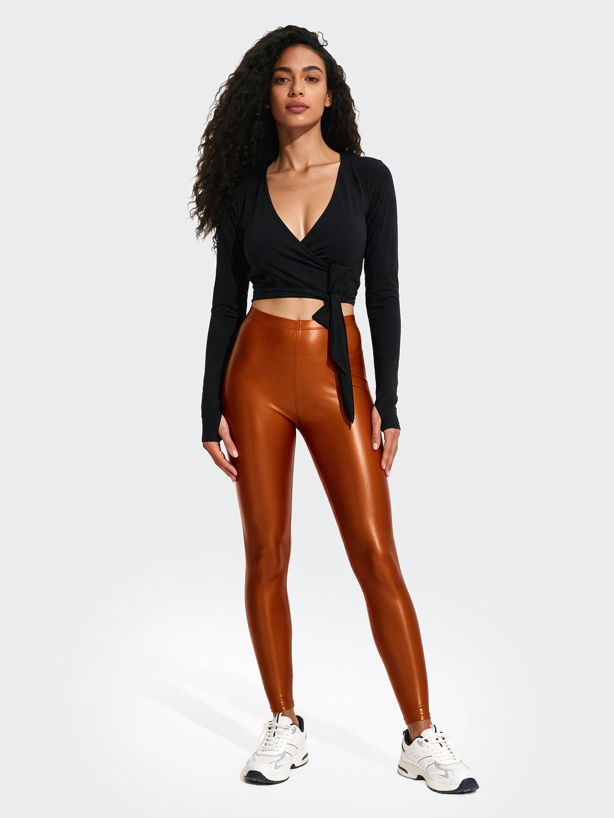 Image of Leggings Donna F**K Arancione WW0254-OR