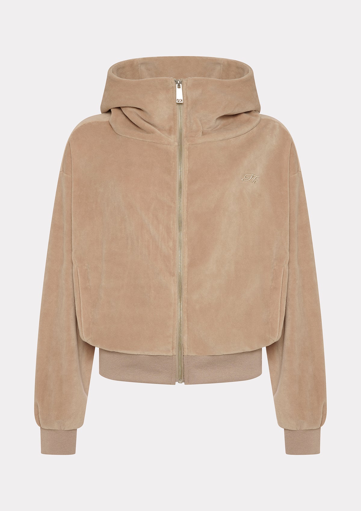 Felpa con Cappuccio Donna F**K Crema WW0406-CM