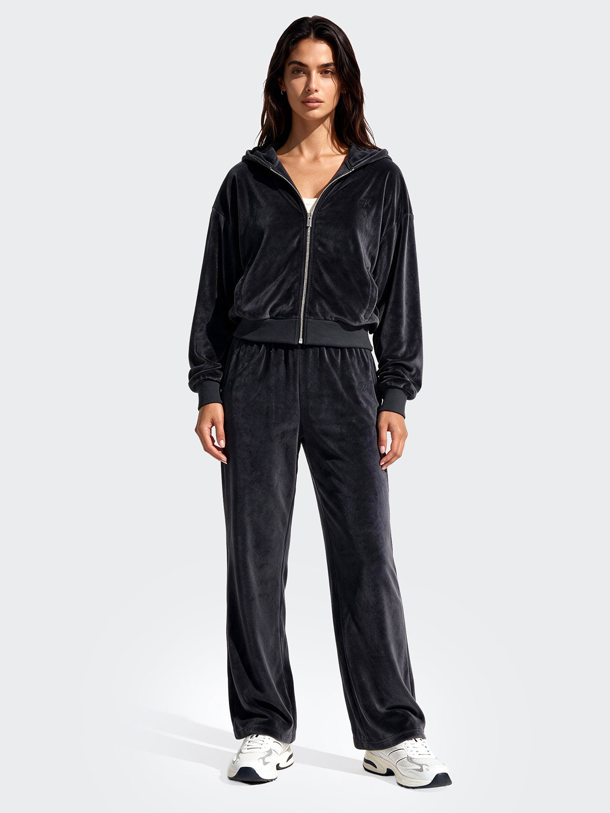 Felpa con Cappuccio Donna F**K Grigio WW0406-GR