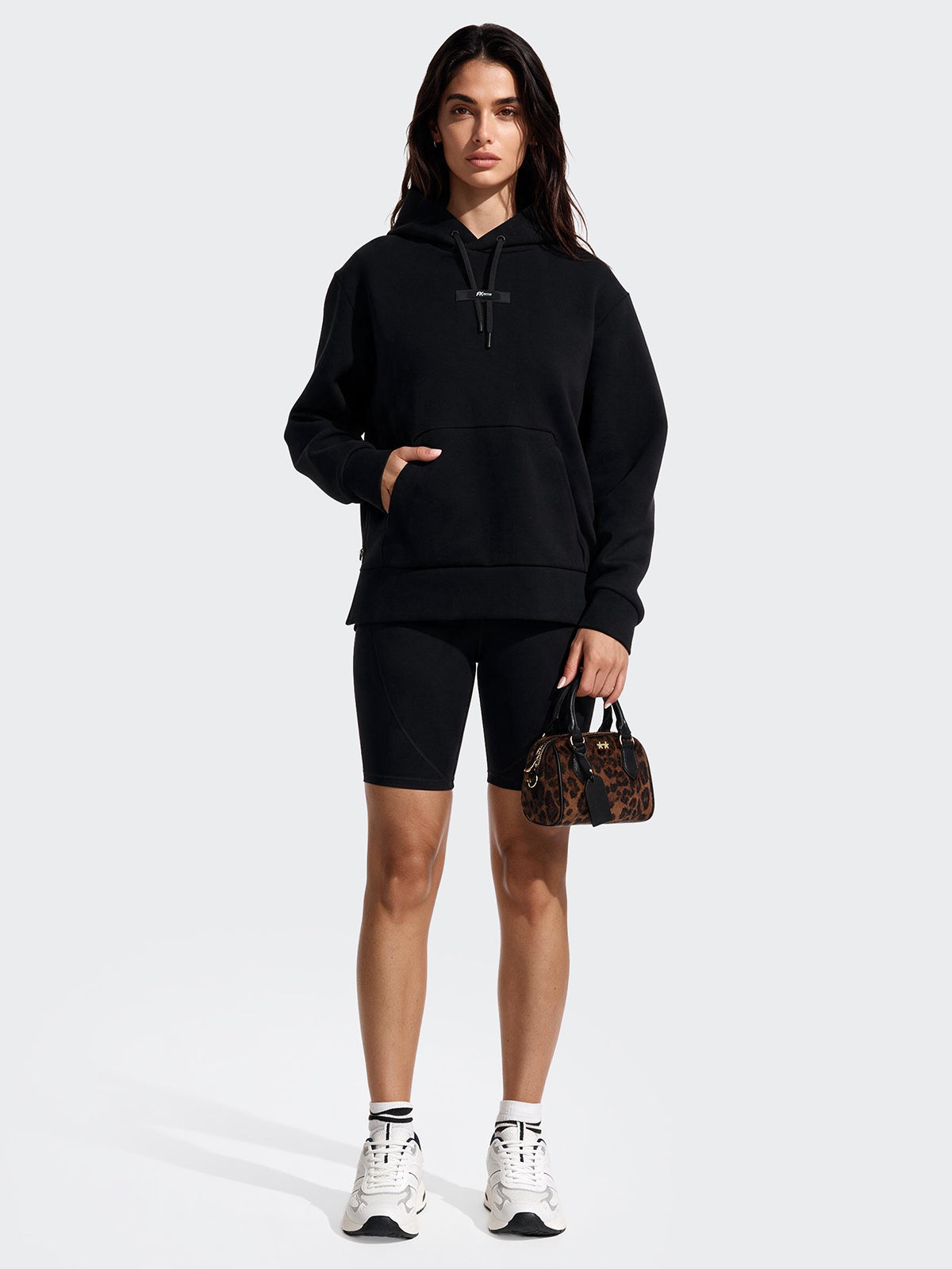 Image of Women's Hooded Sweatshirt F**K Black WW0505-BK