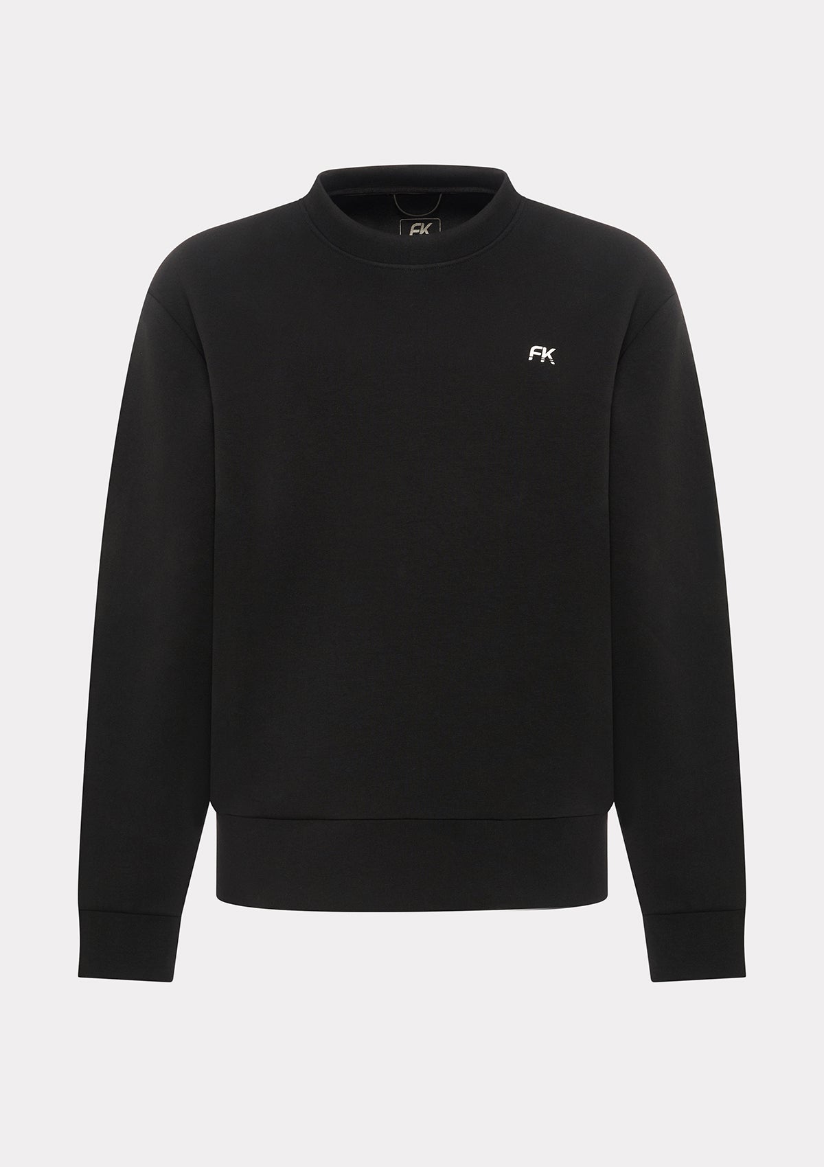 Damen-Sweatshirt mit Rundhalsausschnitt F**K Schwarz WW0510-BK
