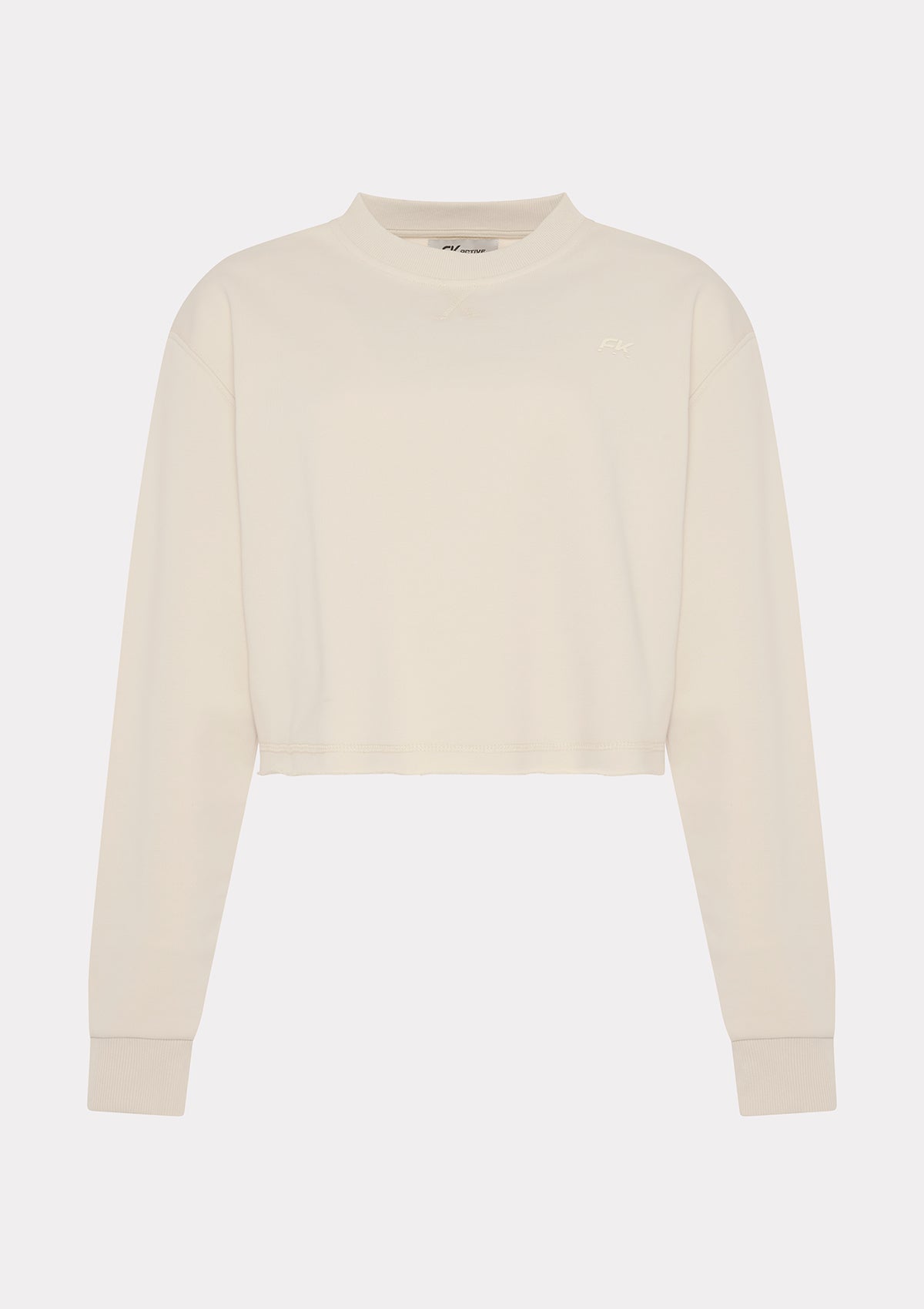 Image of Women's Round Neck Sweatshirt F**K Cream WW0601-CM
