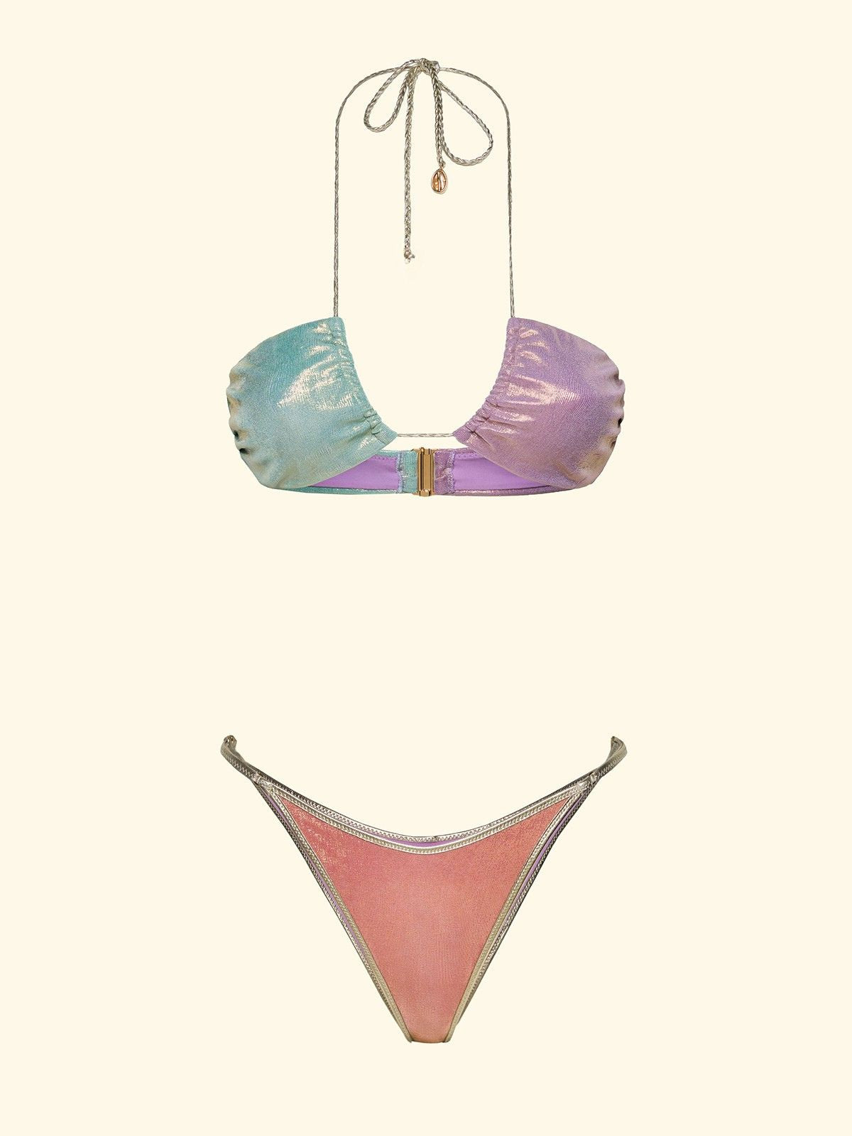 Image of Bikini Donna F**K Fascia con Slip Regolabile Multicolor SW0302-MC