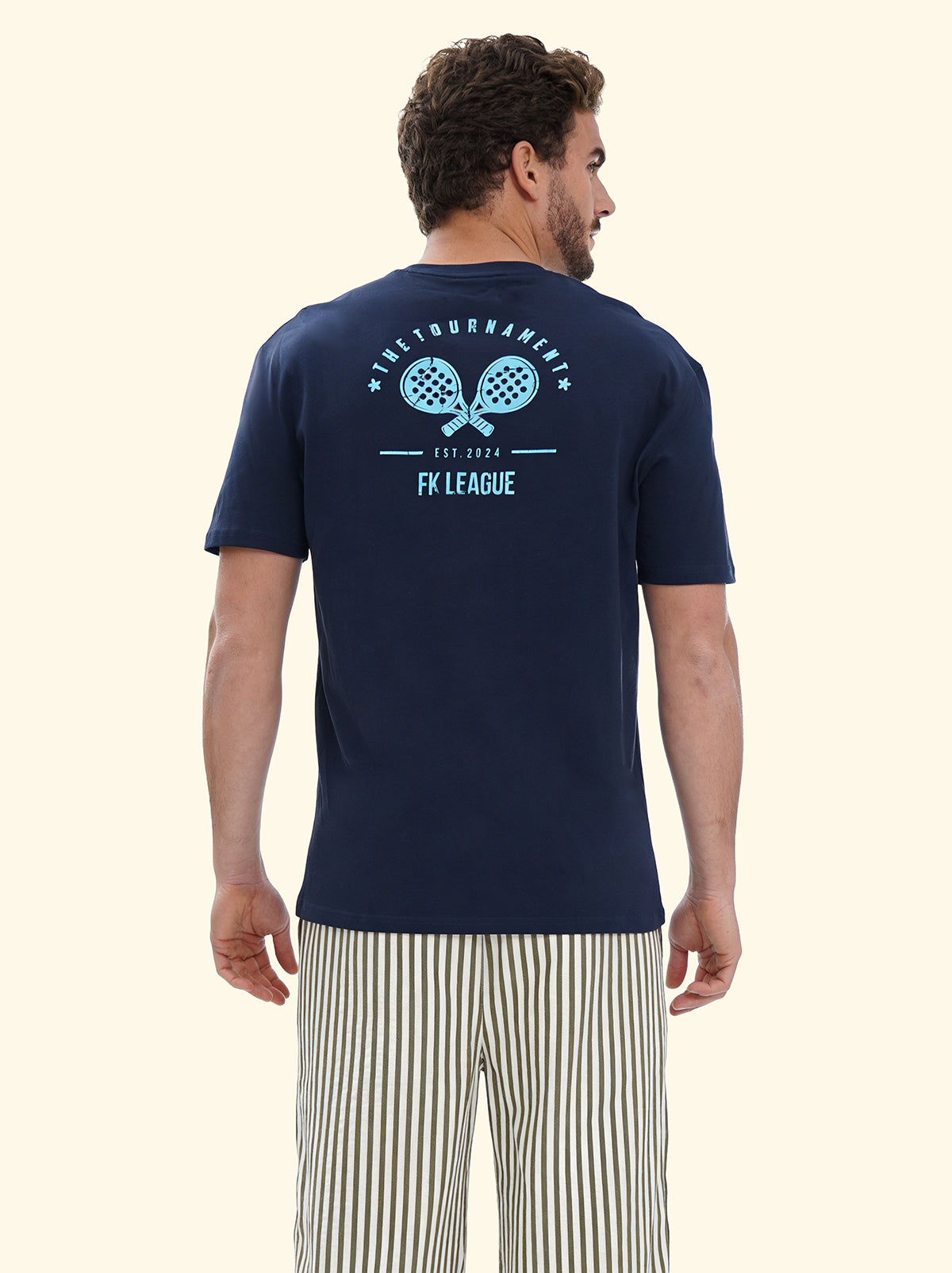 Men's T-Shirt F**K Blue SM6007-BU