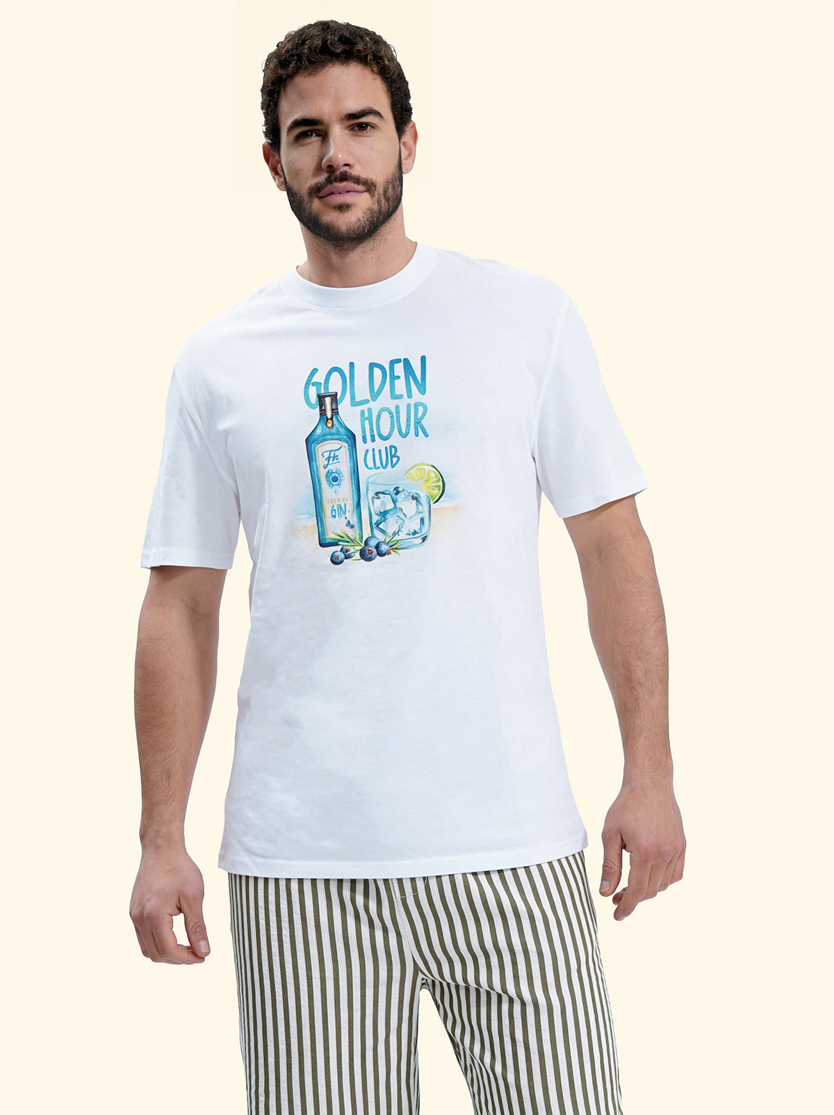 Men's T-Shirt F**K White SM6009-WH