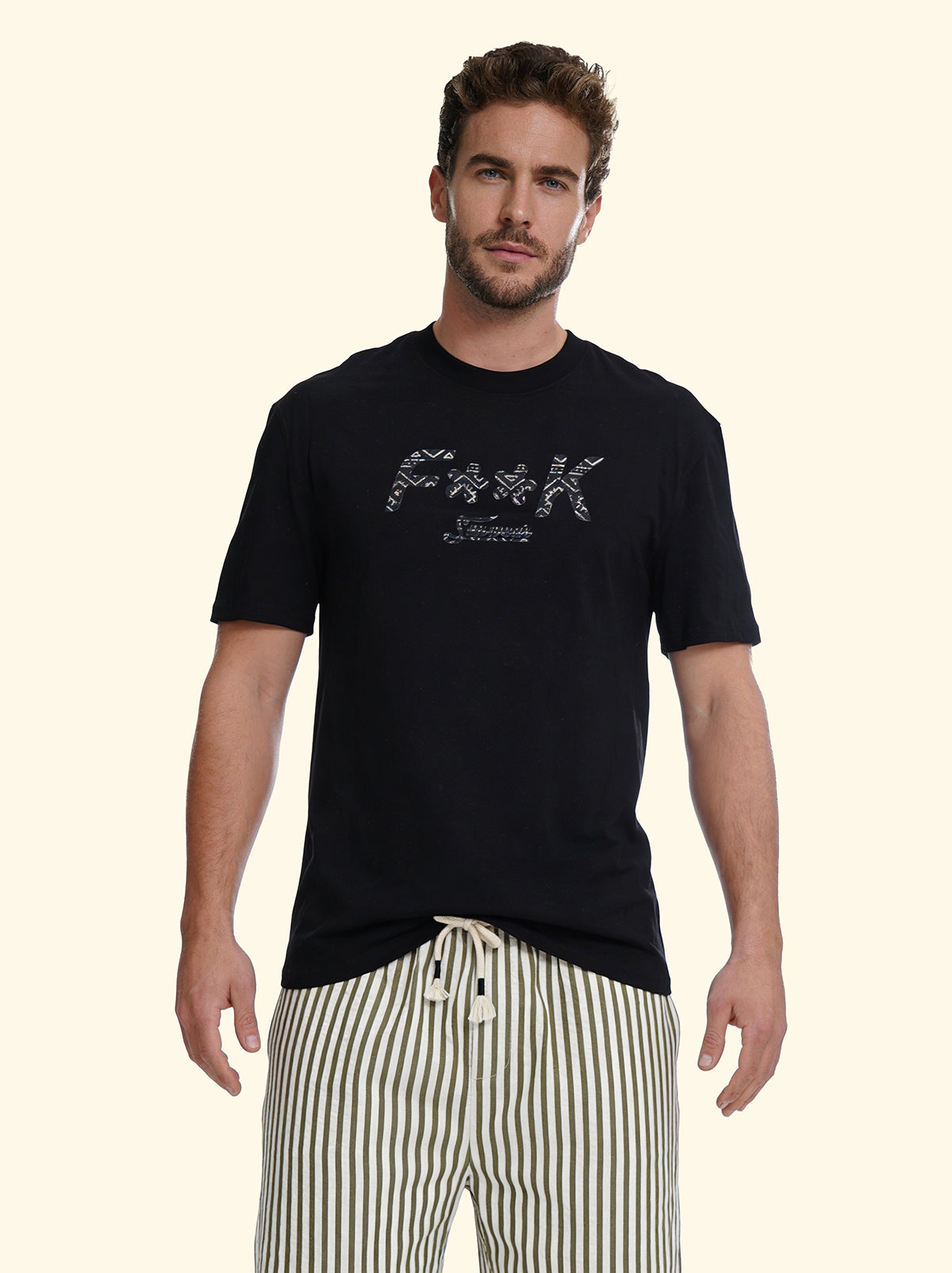 T-Shirt Uomo F**K Nero SM6011-BK