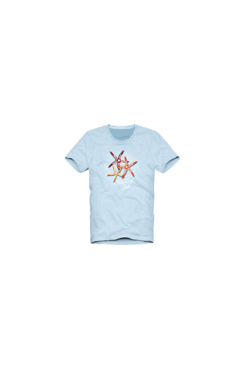 T-shirt i porsalindur me shtypje të humorit detar – FK